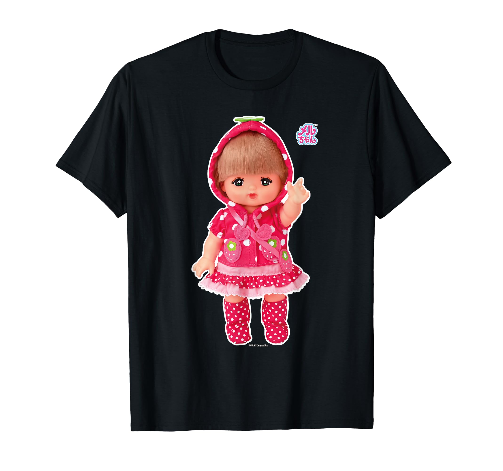 メルちゃん服　いちご Amazon | メルちゃん いちごパーカー BIGプリント Tシャツ | Tシャツ